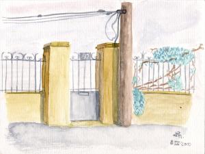 Aquarelle porte 92